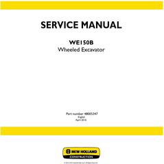 New Holland WE150B Wheeled excavator Service Manual (April 2016)