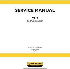 New Holland V110 Soil Compactor Service Manual