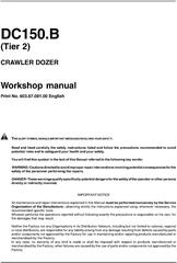New Holland NH DC150.B Tier 2 Crawler Tractor Service Manual