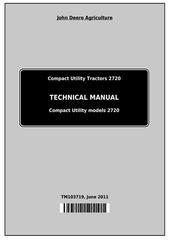 TM103719 - John Deere 2720 Compact Utility Tractors Technical Manual