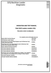 TM11299 - John Deere 325J Side Shift Loader Diagnostic, Operation and Test Service Manual
