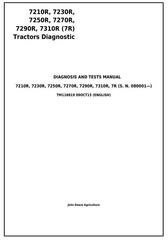TM118819 - John Deere 7210R, 7230R, 7250R, 7270R, 7290R, 7310R Tractors Diagnosis&Tests Service Manual
