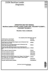 TM12465 - John Deere 310SK (T3/S3A) Backhoe Loader (SN: D219607-) Diagnostic and Test Service Manual
