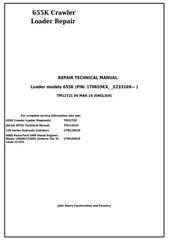 TM12721 - John Deere 655K Crawler Loader Service Repair Technical Manual