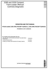 TM13008X19 - John Deere 319E, 323E Skid Steer & Compact Track Loader (Man.Contrls) Diagnostic Manual