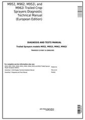 TM403619 - John Deere M952, M962, M952i, M962i Trailed Crop Sprayers Diagnostic&Tests Service Manual