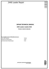 TM1503 - John Deere 244E 4WD Loader Service Repair Technical Manual