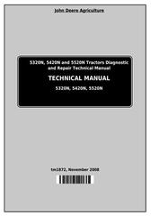 TM1872 - John Deere Tractors 5320N, 5420N, 5520N (North America) All Inclusive Technical Service Manual