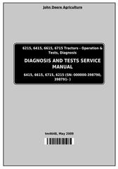 TM4648 - John Deere Tractors 6215, 6415, 6615, 6715 Diagnostic and Tests Service Manual